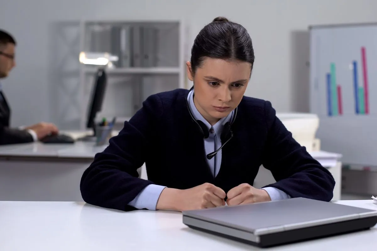 Women contemplating life and being depressed because she hates her job